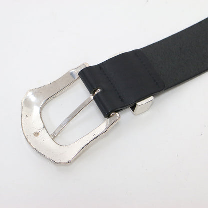 ダブルバックル ベルト / W buckle belt レザー