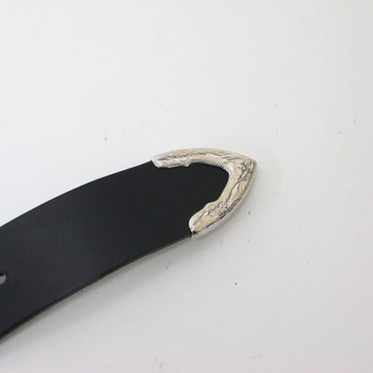 ダブルバックル ベルト / W buckle belt レザー