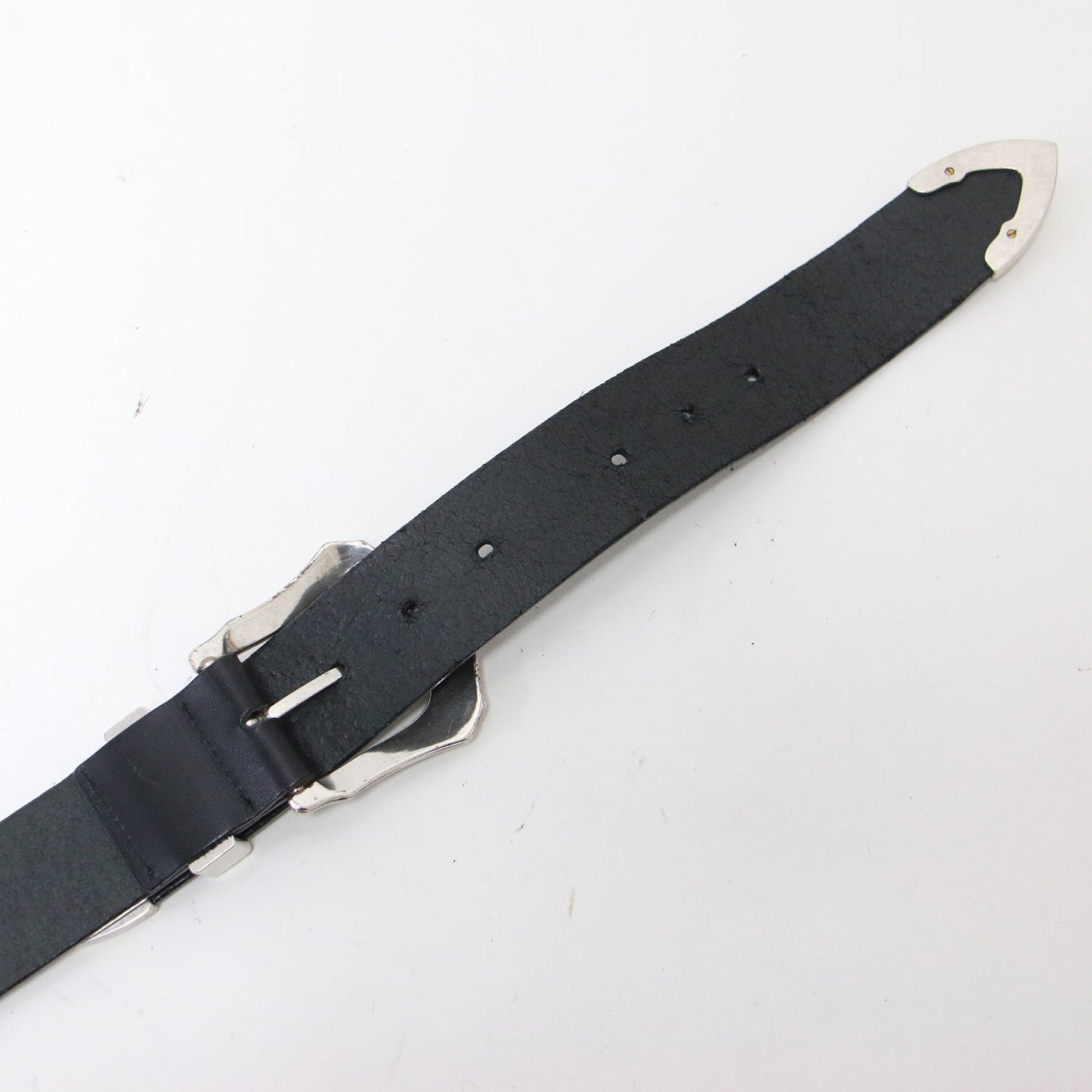 ダブルバックル ベルト / W buckle belt レザー