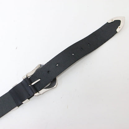 ダブルバックル ベルト / W buckle belt レザー
