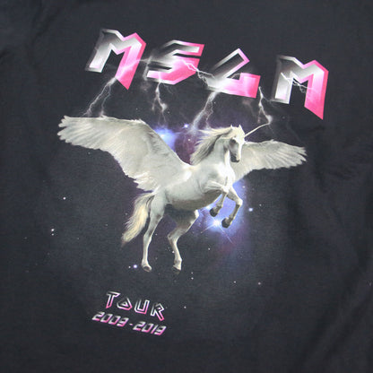 ペガサスプリント ロング Tシャツ ワンピース / 半袖 クルーネック コットン