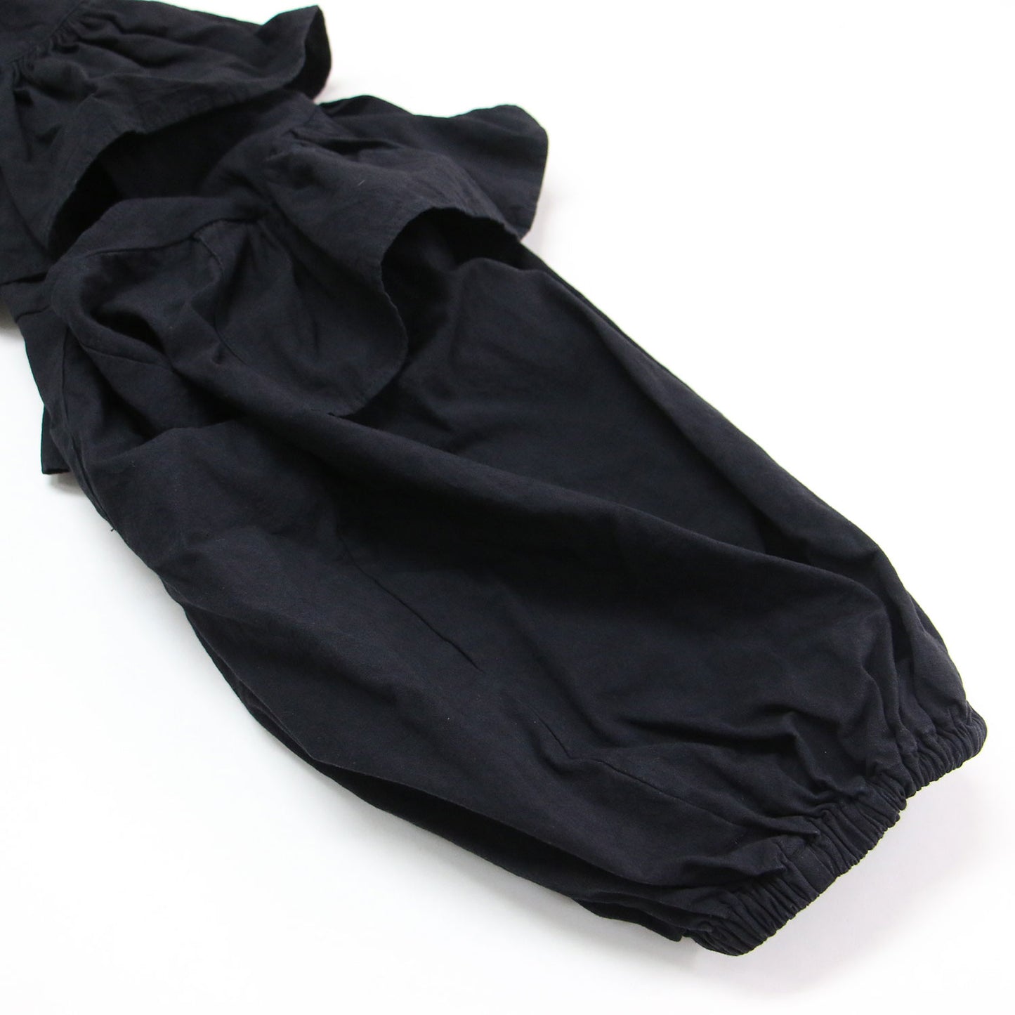 Holder blouse / つけ襟 ボレロ 七分袖 スタンドカラーフリル コットン