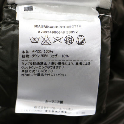 BEAUREGARD ダウン コート / ミドル丈 スタンドカラー フード付き Aライン ナイロン