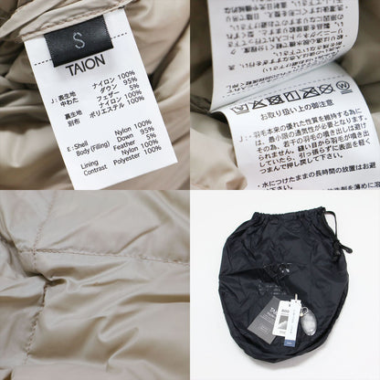 × SHIPS 別注 25秋冬 ネック ボア ダウン コート / ロング スタンドカラー Iライン /ナイロン