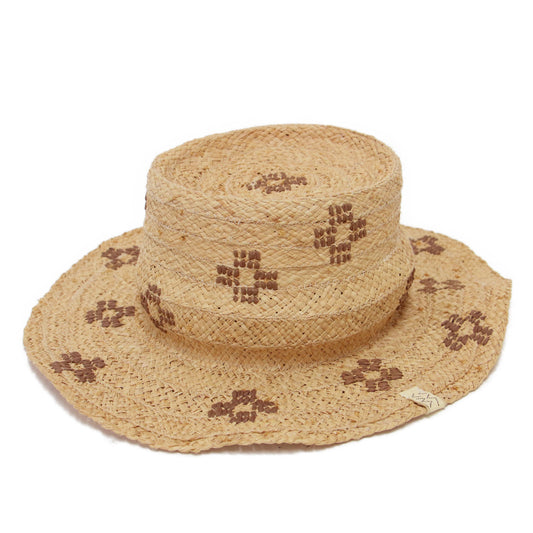 WMV 23春夏 ラフィア ボータ― ハット / RAFFIA BOATER HAT 帽子 カンカン帽 天然素材