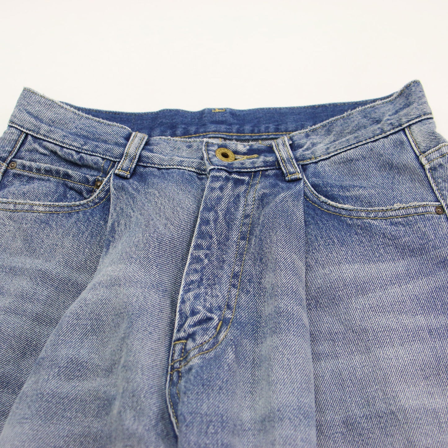 5 1/2 25秋冬 タック バレル デニム / TUCKBARREL パンツ ワイド ハイウエスト コットン