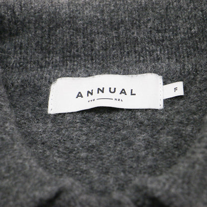 25秋冬 ブラッシュド ポロ セーター / Brushed Polo Sweater ニット ショート丈 長袖 ウール カシミヤ