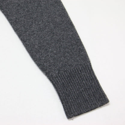 25秋冬 ブラッシュド ポロ セーター / Brushed Polo Sweater ニット ショート丈 長袖 ウール カシミヤ