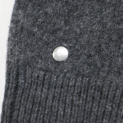 25秋冬 ブラッシュド ポロ セーター / Brushed Polo Sweater ニット ショート丈 長袖 ウール カシミヤ