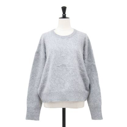 25秋冬 FLUFFY クルー プルオーバー / ニット 長袖 クルーネック ファーニット ウール