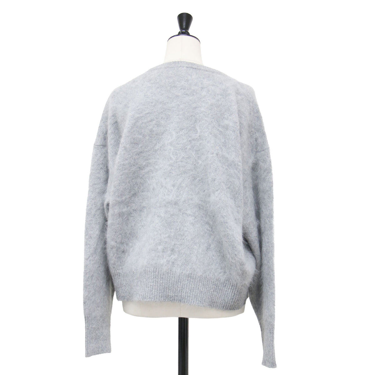 25秋冬 FLUFFY クルー プルオーバー / ニット 長袖 クルーネック ファーニット ウール