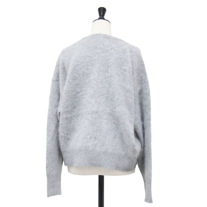 25秋冬 FLUFFY クルー プルオーバー / ニット 長袖 クルーネック ファーニット ウール