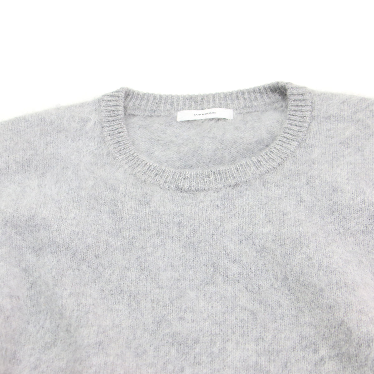 25秋冬 FLUFFY クルー プルオーバー / ニット 長袖 クルーネック ファーニット ウール