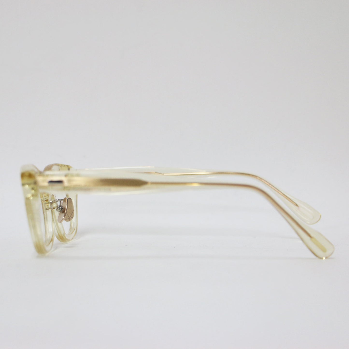 ウエリントン型 セルフレーム 眼鏡 / LCY U-146 04 vintage clear アイウェア
