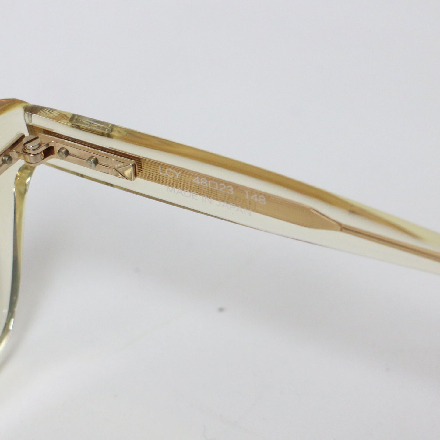 ウエリントン型 セルフレーム 眼鏡 / LCY U-146 04 vintage clear アイウェア