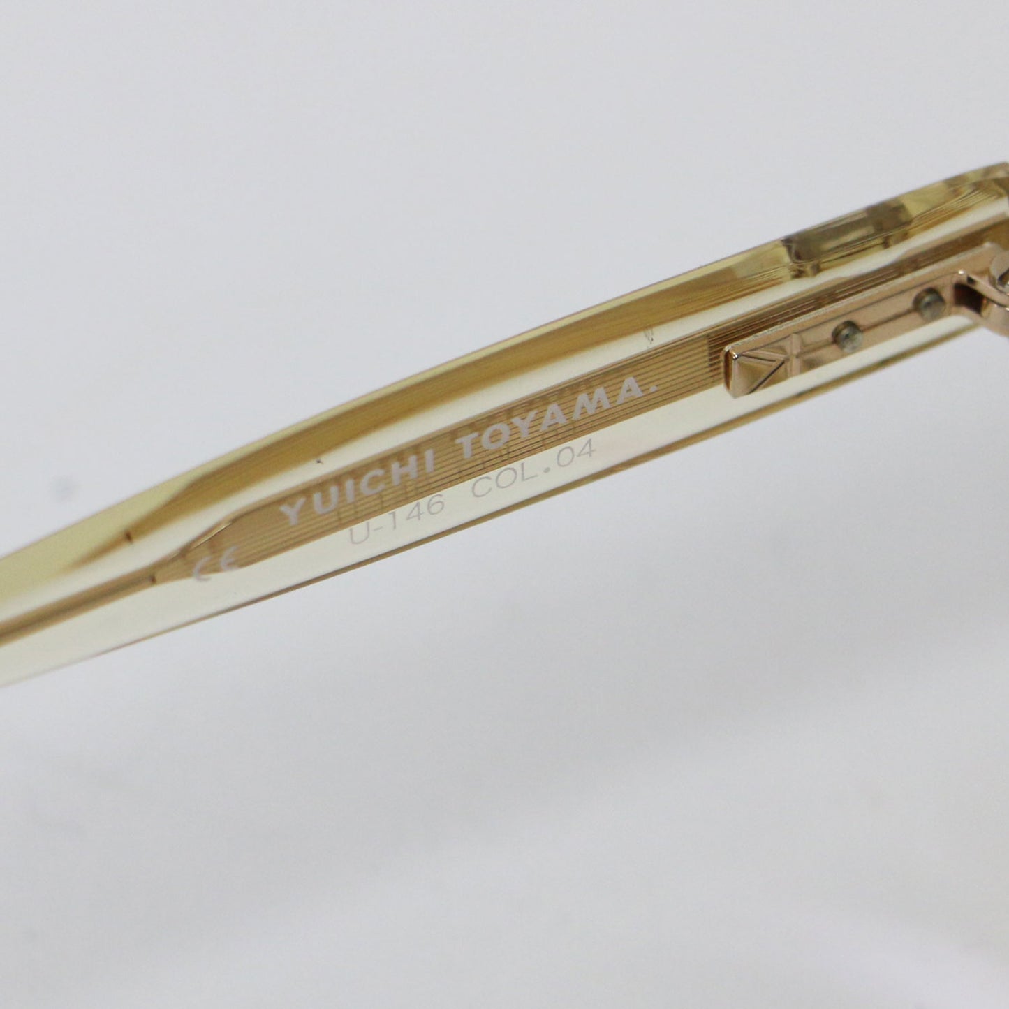 ウエリントン型 セルフレーム 眼鏡 / LCY U-146 04 vintage clear アイウェア