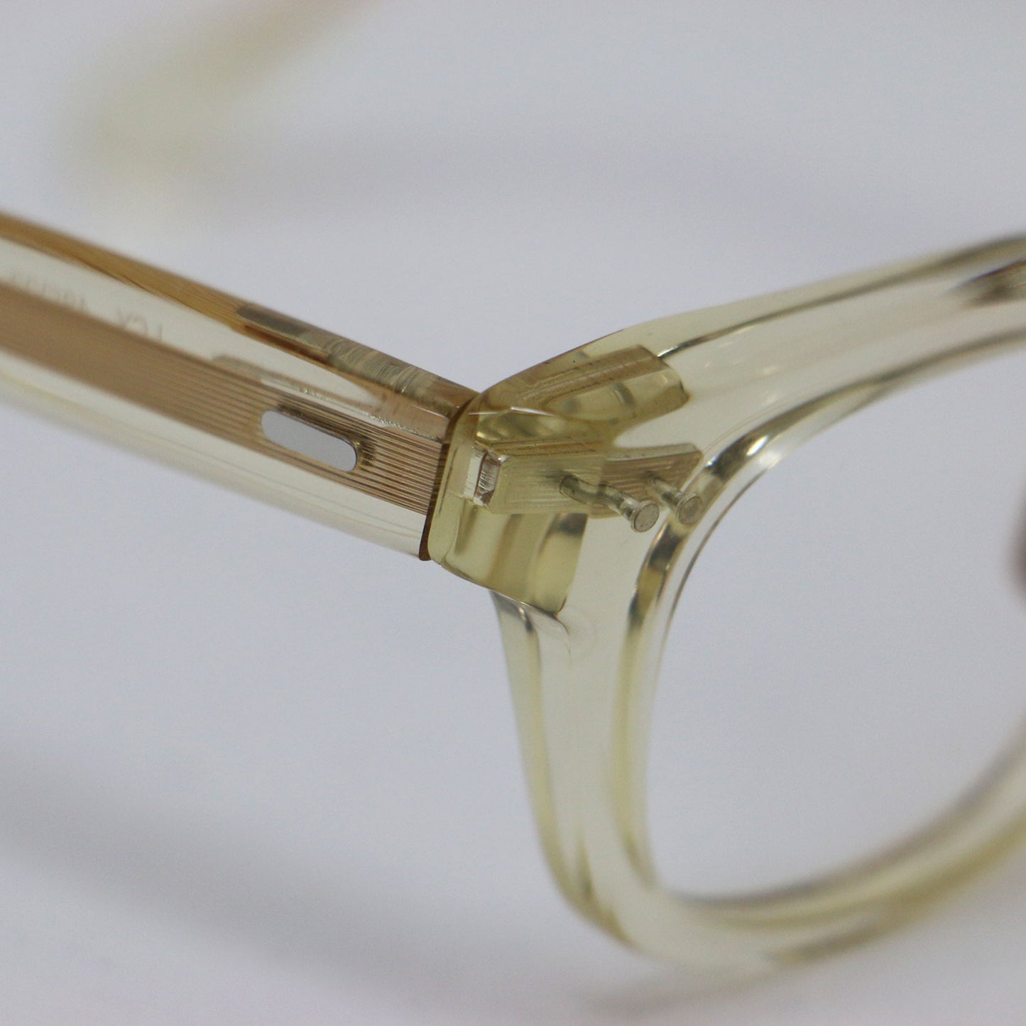 ウエリントン型 セルフレーム 眼鏡 / LCY U-146 04 vintage clear アイウェア