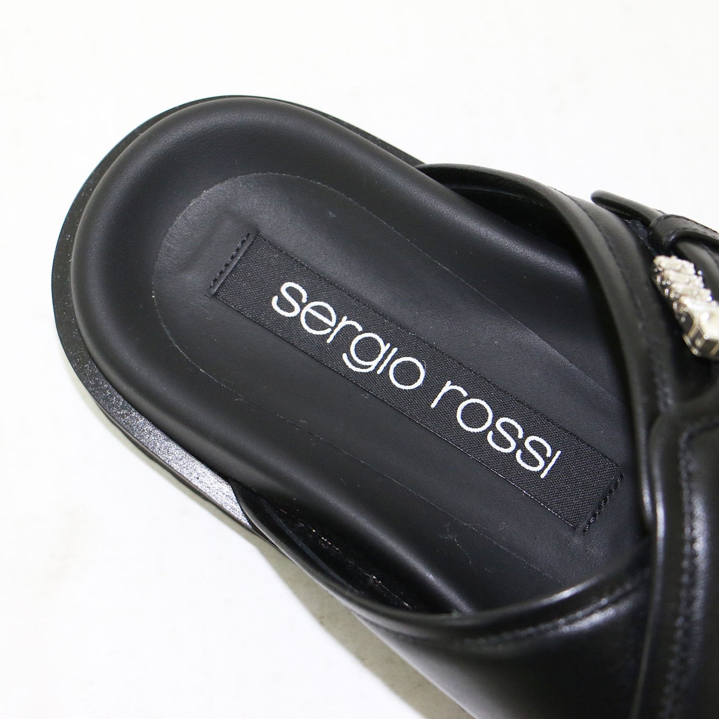 25春夏 ビジューバックル フラット サンダル / SR TWENTY BUCKLE FLAT SANDALS クロスベルト レザー