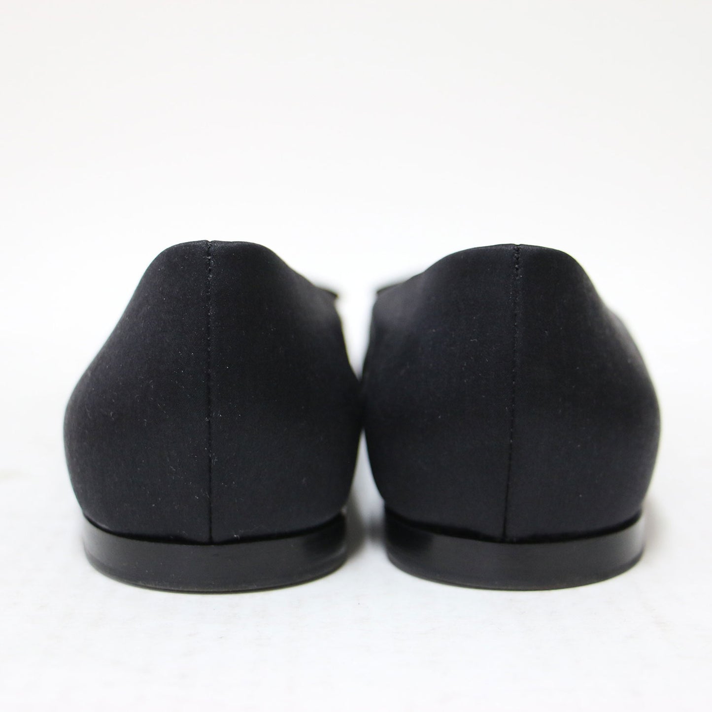 SR1 ビジュー付き フラット パンプス / シューズ ポインテッドトゥ サテン