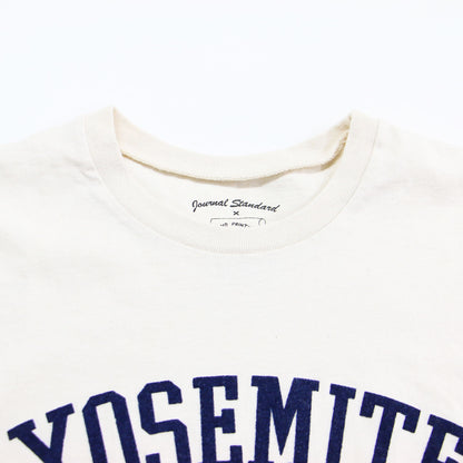× JOURNAL STANDARD L'ESSAGE 別注 23春夏 YOSEMITE クルーネック ショートスリーブ Tシャツ / 半袖 ロゴ プリント コットン