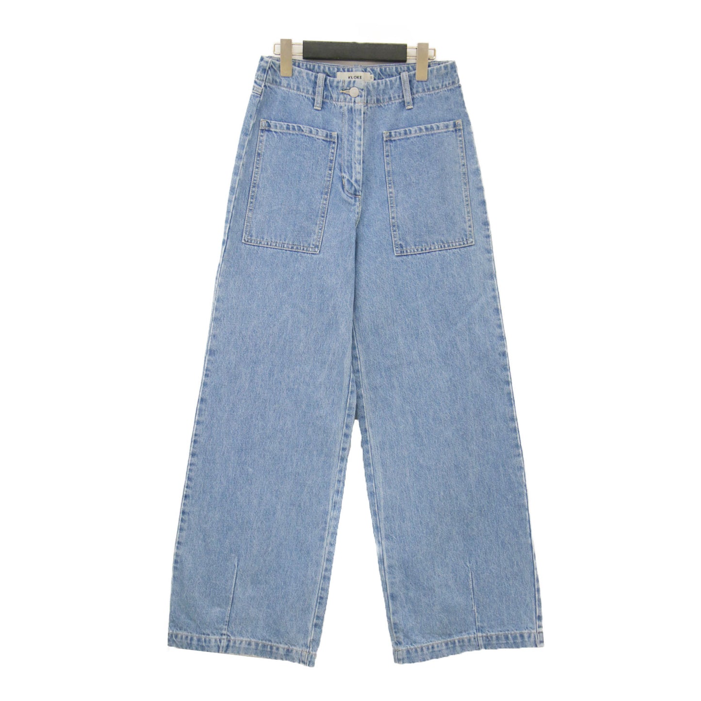 フロント ポケット ワイド デニムパンツ / Interval Front Pocket Jean ハイウエスト