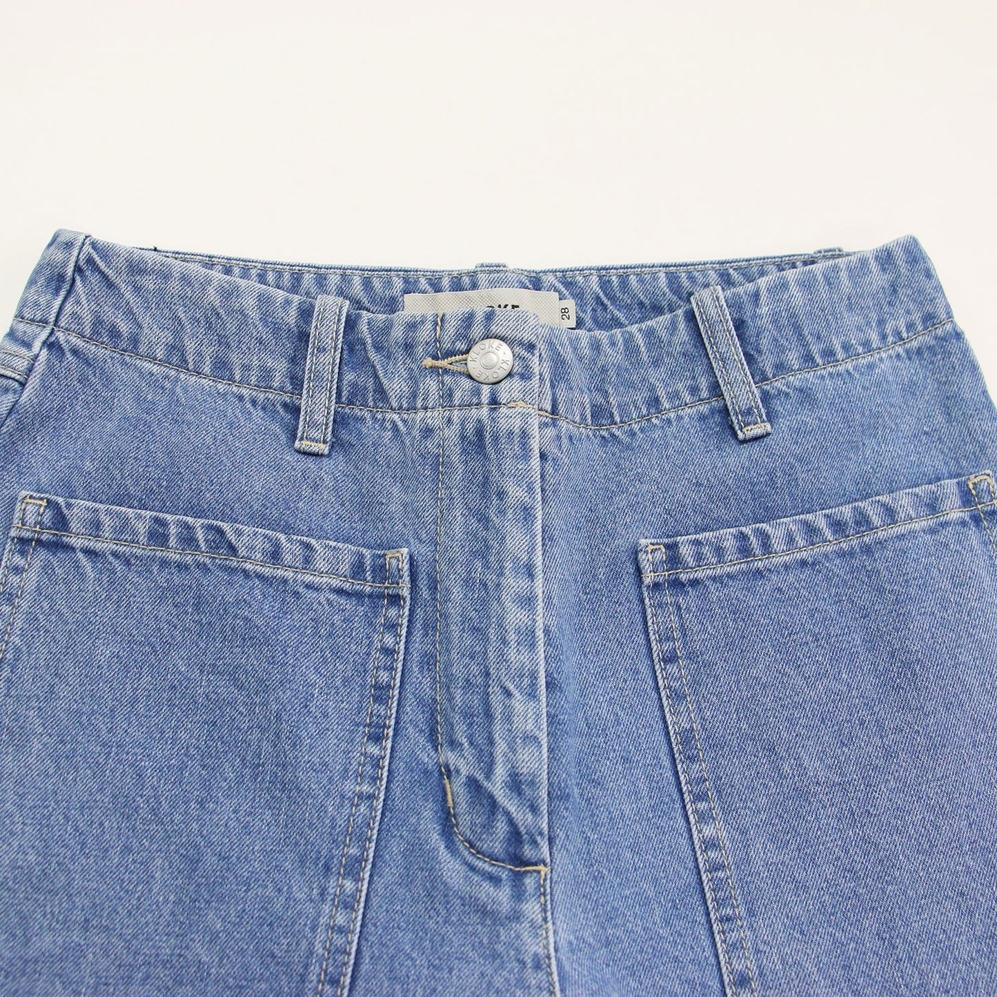 フロント ポケット ワイド デニムパンツ / Interval Front Pocket Jean ハイウエスト