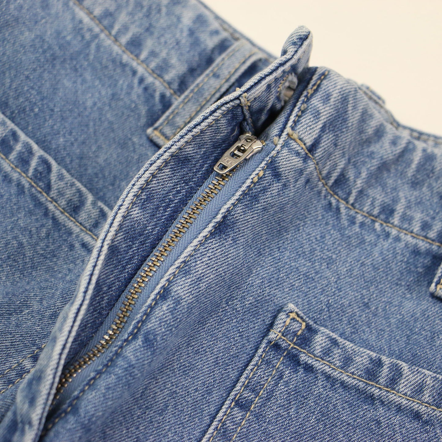 フロント ポケット ワイド デニムパンツ / Interval Front Pocket Jean ハイウエスト