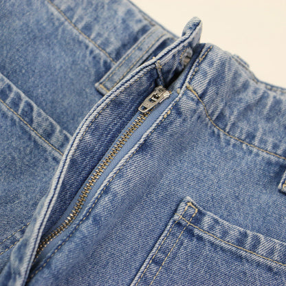 フロント ポケット ワイド デニムパンツ / Interval Front Pocket Jean ハイウエスト