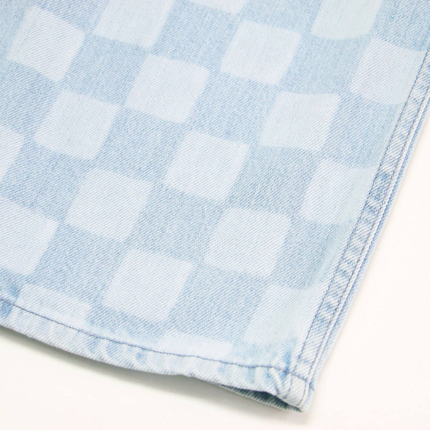 × RHC 別注 22春夏 チェッカー柄 デニム スカート / Denim Checker Skirt ミディ丈 タイト コットン