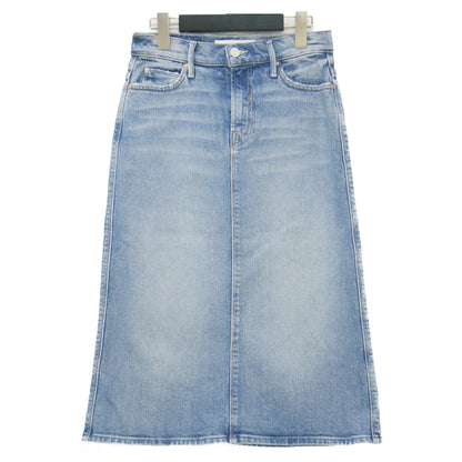 デニム ミディ スカート / THE SWOONER STRAIGHT A SKIRT ひざ丈 Iライン コットン