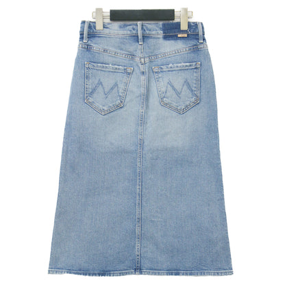 デニム ミディ スカート / THE SWOONER STRAIGHT A SKIRT ひざ丈 Iライン コットン