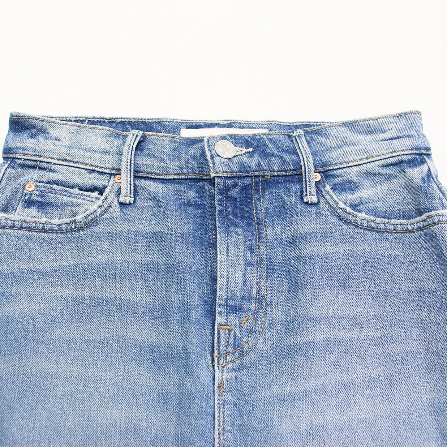 デニム ミディ スカート / THE SWOONER STRAIGHT A SKIRT ひざ丈 Iライン コットン