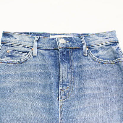 デニム ミディ スカート / THE SWOONER STRAIGHT A SKIRT ひざ丈 Iライン コットン