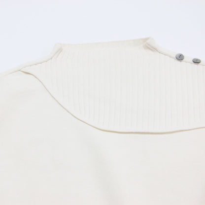 ✕ JOURNAL STANDARD 25春夏 3Dラウンド ニット プルオーバー / ショート丈 長袖 ハイネック ドルマンスリーブ ウール