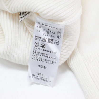 ✕ JOURNAL STANDARD 25春夏 3Dラウンド ニット プルオーバー / ショート丈 長袖 ハイネック ドルマンスリーブ ウール