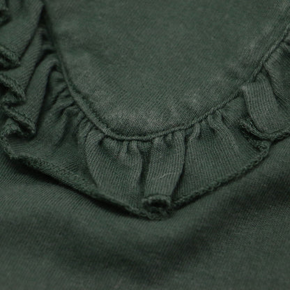 21春夏 ピーターパンカラー ノースリーブ カットソー / SUPER FINE DRY PURITAN COLLAR BLOUSE ブラウス フリル コットン