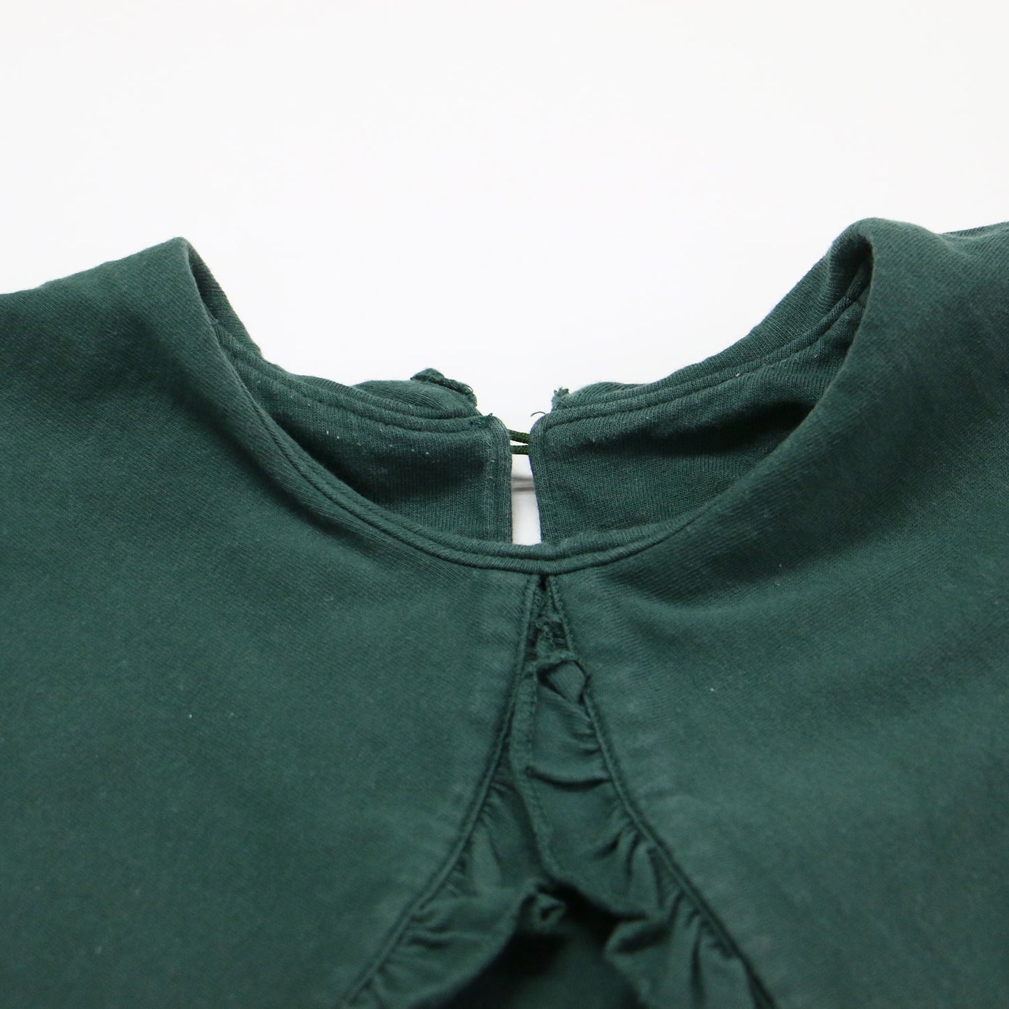 21春夏 ピーターパンカラー ノースリーブ カットソー / SUPER FINE DRY PURITAN COLLAR BLOUSE ブラウス フリル コットン