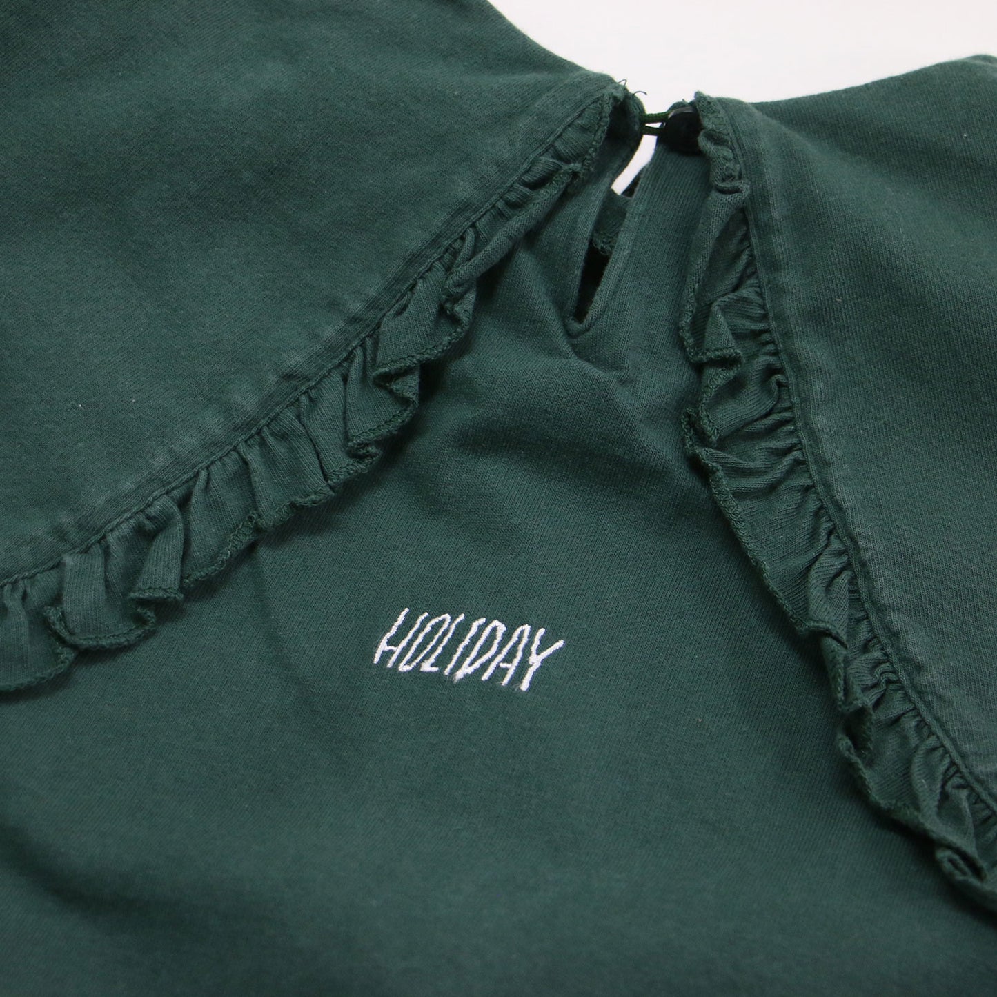 21春夏 ピーターパンカラー ノースリーブ カットソー / SUPER FINE DRY PURITAN COLLAR BLOUSE ブラウス フリル コットン