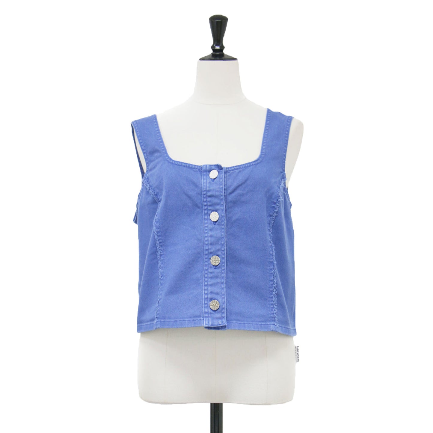 24春夏 オーガニックコットン トップス / Organic Cotton TOP ベスト キャミソール ショート丈 Uネック