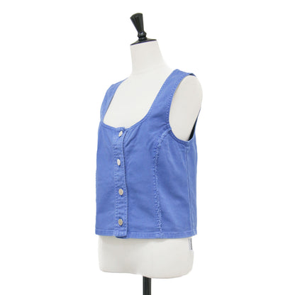 24春夏 オーガニックコットン トップス / Organic Cotton TOP ベスト キャミソール ショート丈 Uネック
