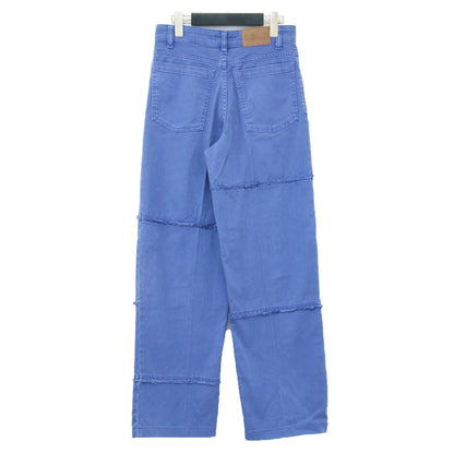 24春夏 パッチワーク デニム パンツ / Noelle Jeans ストレート ハイウエスト カットオフ コットン