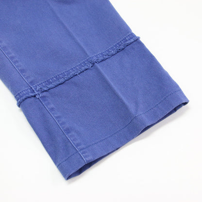 24春夏 パッチワーク デニム パンツ / Noelle Jeans ストレート ハイウエスト カットオフ コットン