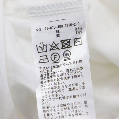 21春夏 サイロプレミアム ビックカラー スキッパー プルオーバー / カットソー フレンチスリーブ コットン