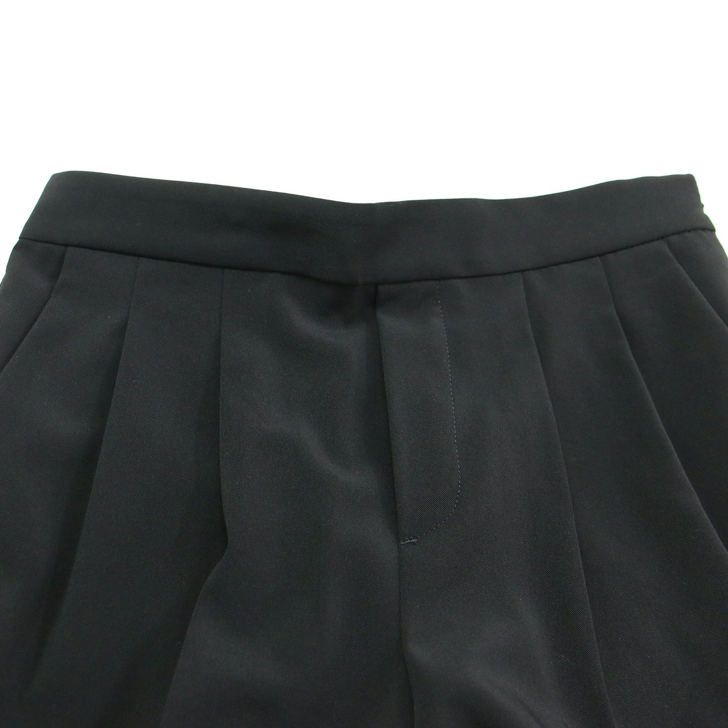 22秋冬 パウドレ ペプラムブラウス テーパードパンツ セットアップ / 長袖 クルーネック フレアスリーブ タック