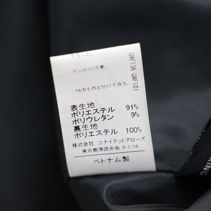 22秋冬 パウドレ ペプラムブラウス テーパードパンツ セットアップ / 長袖 クルーネック フレアスリーブ タック