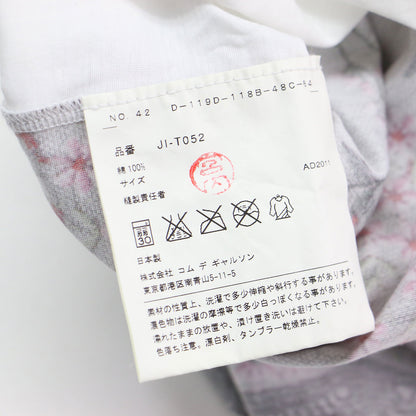 レースプリント タンクトップ JI-T052 / カットソー ノースリーブ Uネック コットン