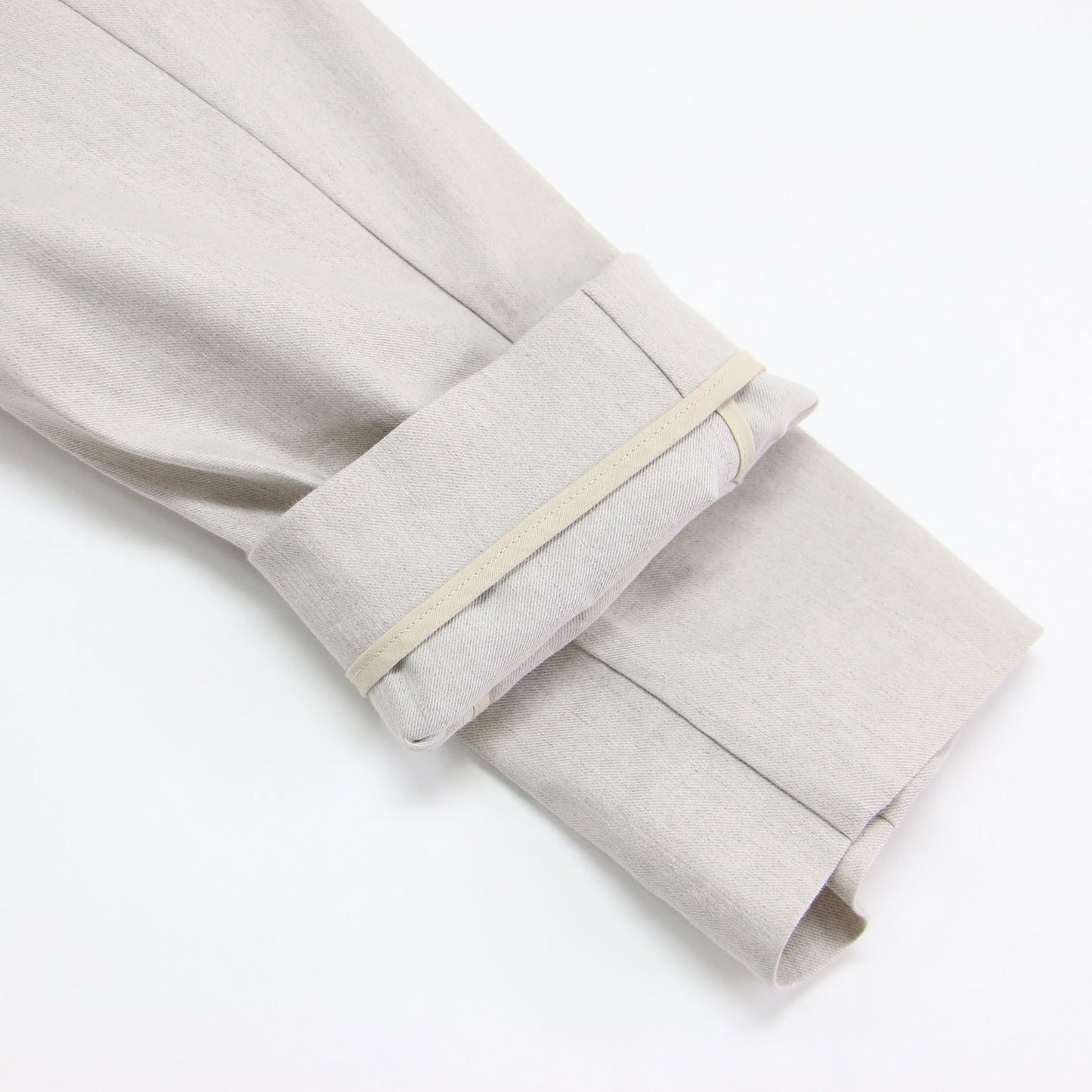 25春夏 リネン ノーカラー ジャケット / Vネック 長袖 ストレッチ