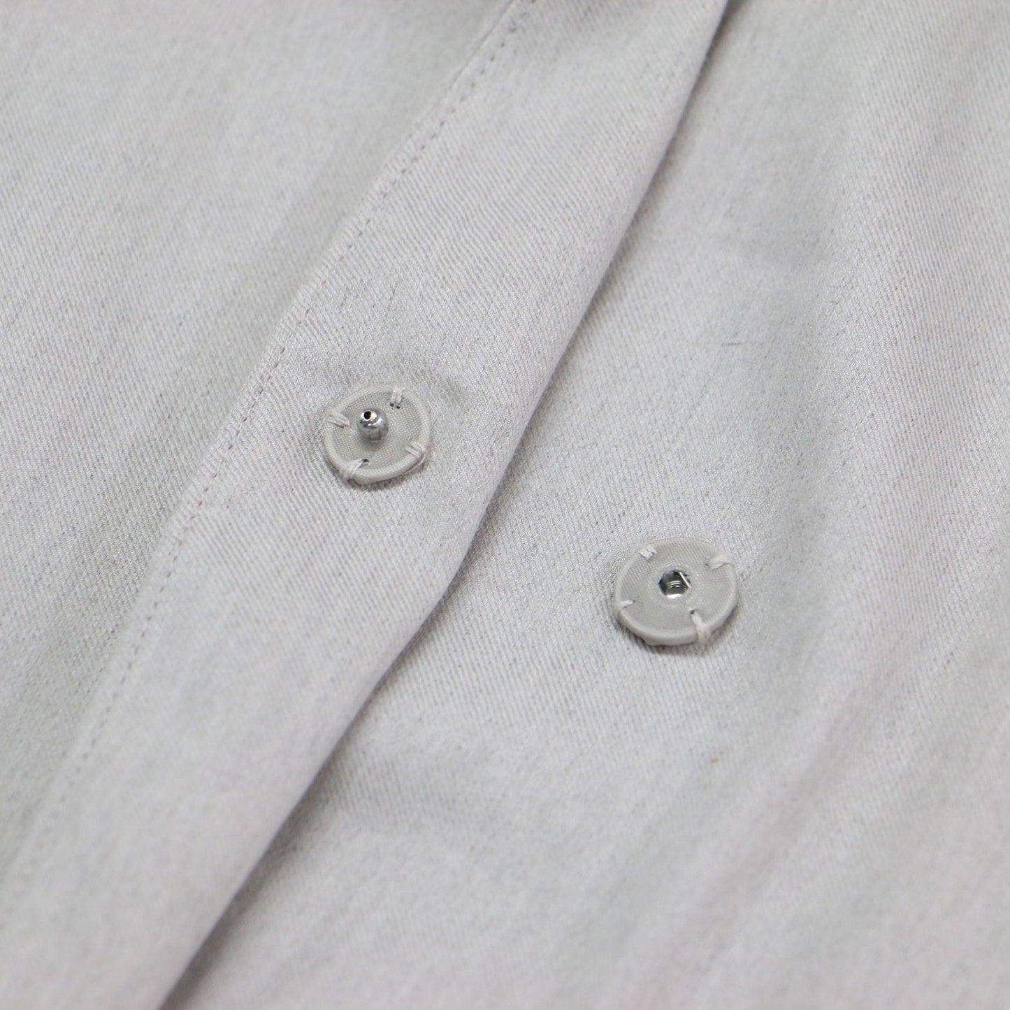 25春夏 リネン ノーカラー ジャケット / Vネック 長袖 ストレッチ