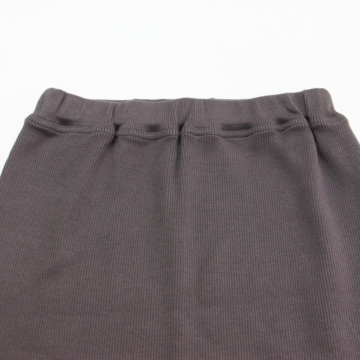 ソフト コットン リブ スカート / Soft cotton rib skirt ロング タイト スリット