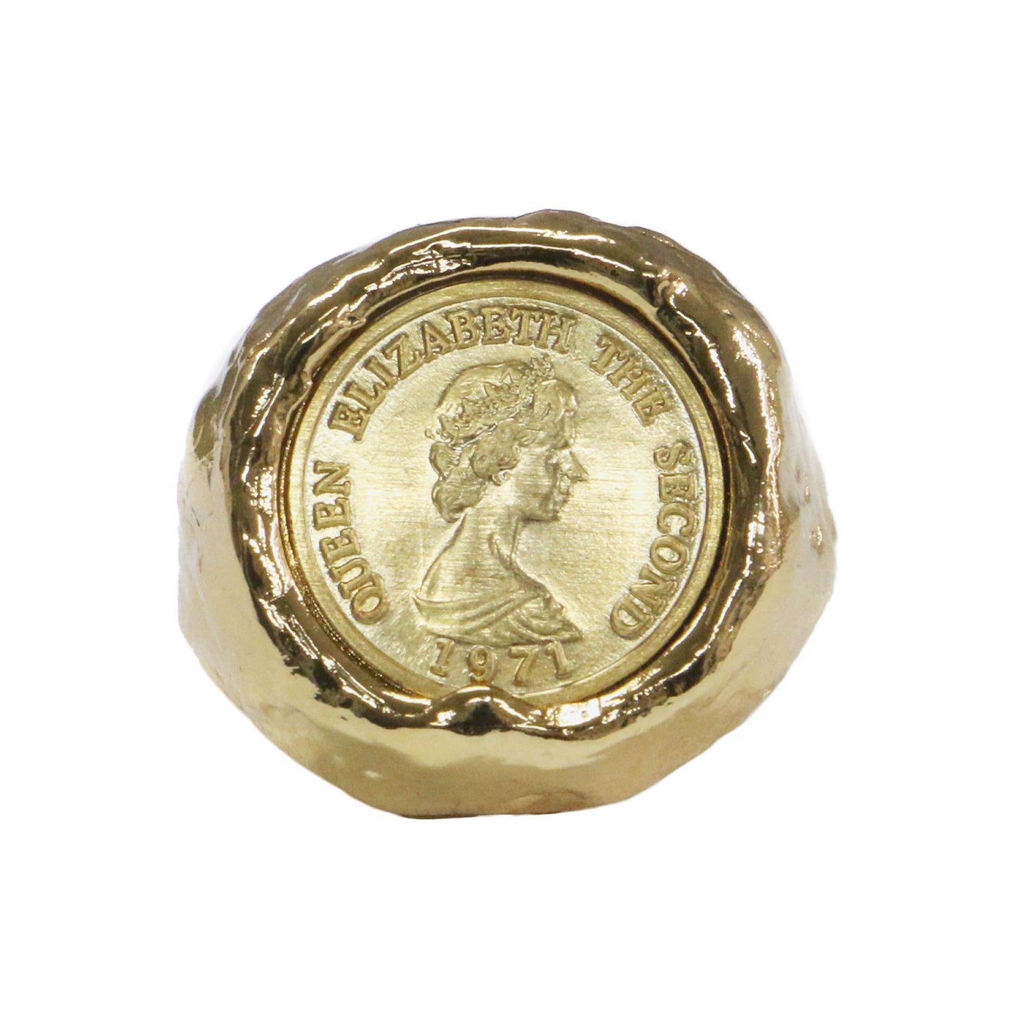 伊勢丹新宿店限定 コイン リング / Exclusive coin ring 指輪 ボリュームリング ゴールドカラー